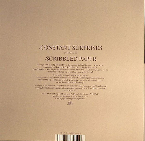 Little Dragon : Constant Surprises / Scribbled Paper (7", Single)