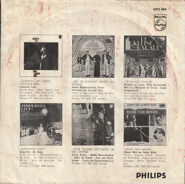 Henk Elsink : Supporter / Krimpen~Hongkong (7", Single, Mono)