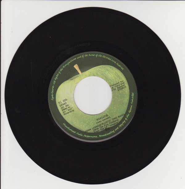 John Lennon - Plastic Ono Band* With The Flux Fiddlers : Imagine (7", Single, Lar)