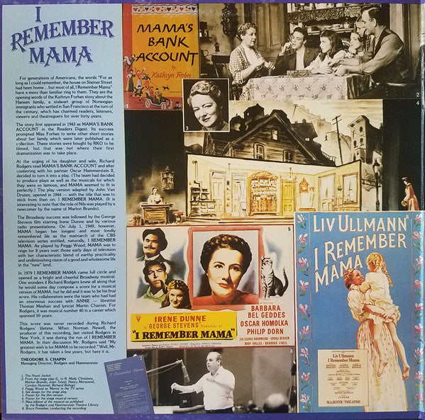 Sally Ann Howes, George Hearn, George S. Irving : I Remember Mama (LP)