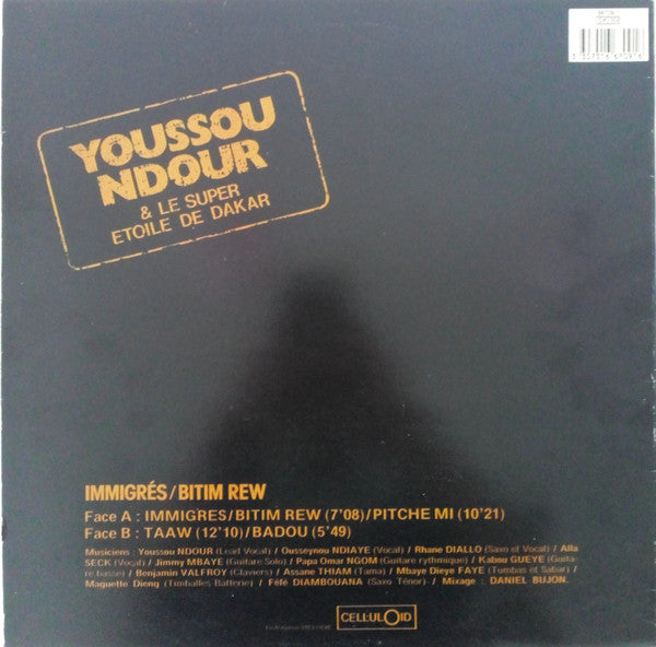 Youssou N'Dour & Le Super Etoile De Dakar : Immigrés / Bitim Rew (LP)