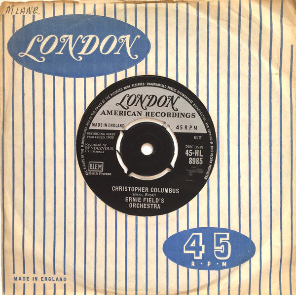 Ernie Field's Orchestra* : In The Mood (7")