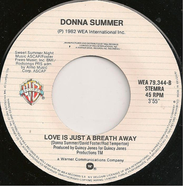 Donna Summer : State Of Independence (7")