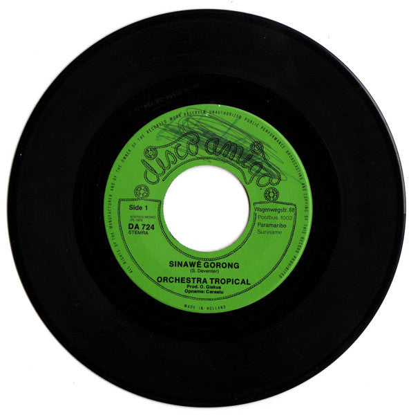 Orchestra Tropical : Sinawé Gorong (7")