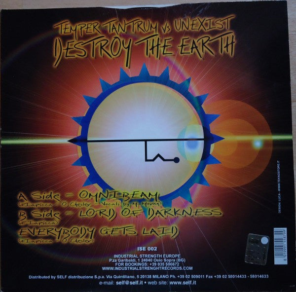 Temper Tantrum Vs Unexist : Destroy The Earth (12")