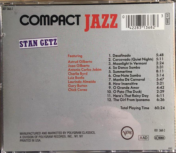 Stan Getz : Stan Getz (CD, Comp, RP)