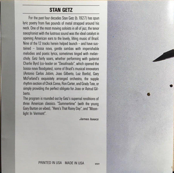 Stan Getz : Stan Getz (CD, Comp, RP)