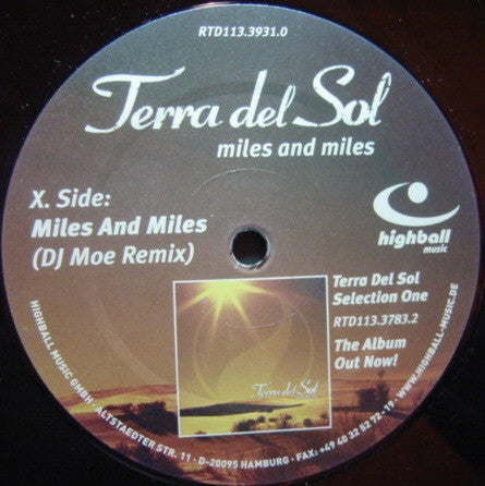 Terra Del Sol : Miles And Miles (12")