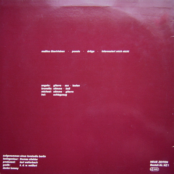 ABM (2) : Maßlos Übertrieben (12", MiniAlbum)