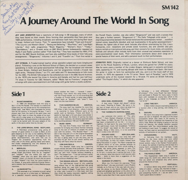 Joy And Jennifer : With Singaround II: A Journey Around The World In Song (LP)