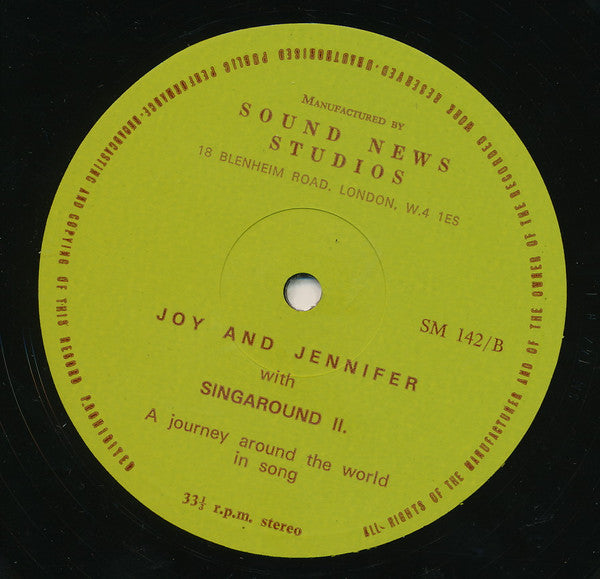 Joy And Jennifer : With Singaround II: A Journey Around The World In Song (LP)