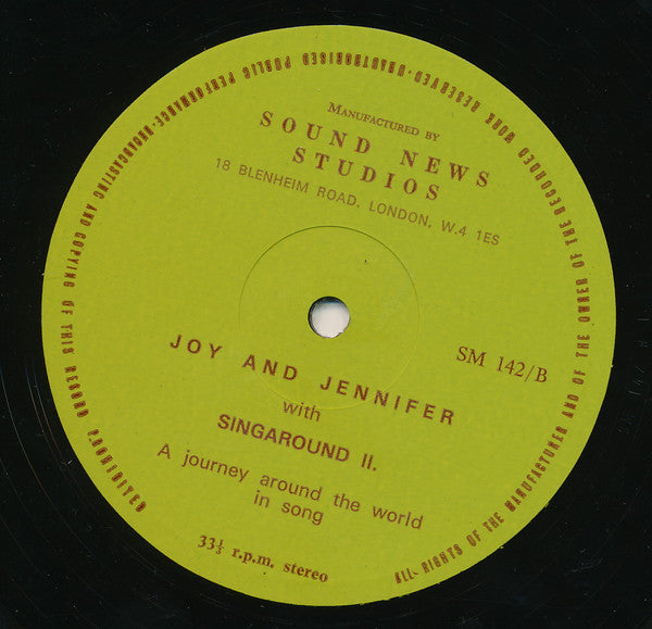 Joy And Jennifer : With Singaround II: A Journey Around The World In Song (LP)