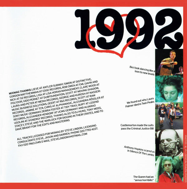 Various : I Love 1992 (Underground Anthems!) (CD, Mixed)