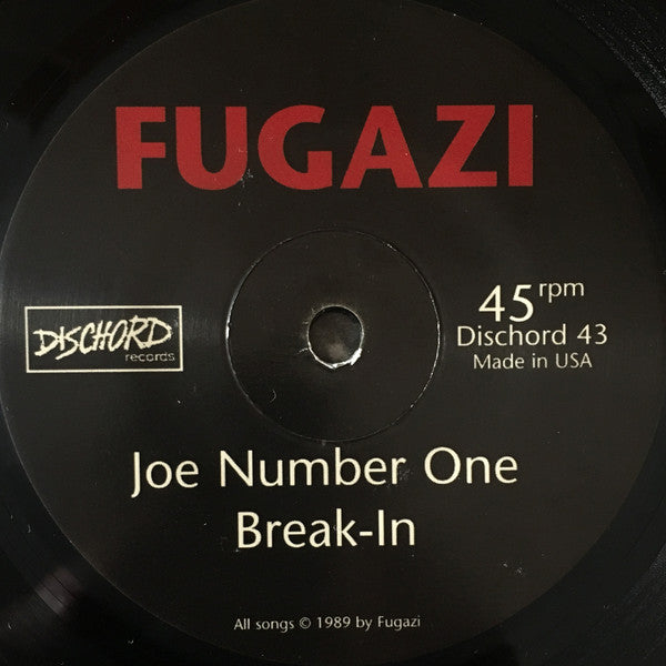Fugazi : 3 Songs (7", EP, RE, $4 )