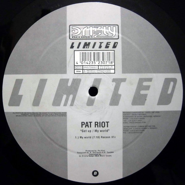 Pat Riot : Get Up / My World (12", Gra)