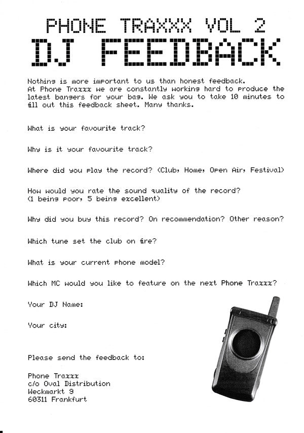 Phone Traxxx : Volume 2 (12", EP, Ins)