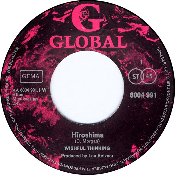 Wishful Thinking : Hiroshima (7", Single)