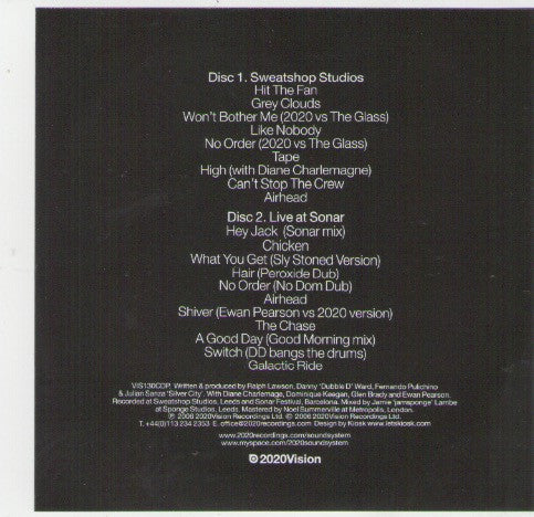 2020 Soundsystem : No Order (2xCD, Promo, Pap)