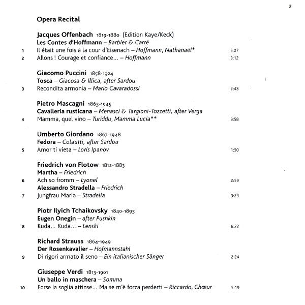 Rolando Villazón, Münchner Rundfunkorchester, Michel Plasson : Opera Recital  (CD, Album)