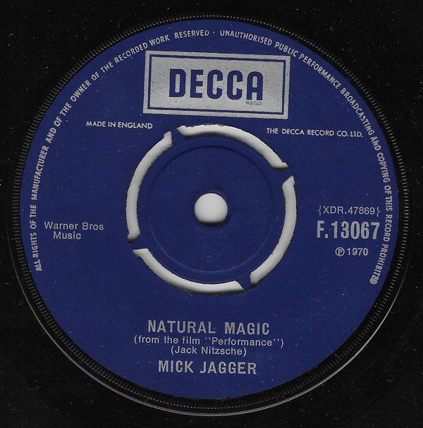 Mick Jagger : Memo From Turner / Natural Magic (7", Single)