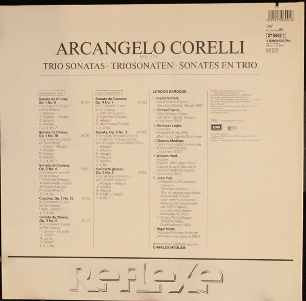 Arcangelo Corelli, London Baroque : Triosonaten • Trio Sonatas • Sonates En Trio (LP, Gat)