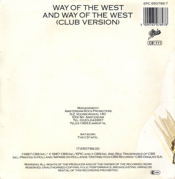 Ten Sharp : Way Of The West (7")