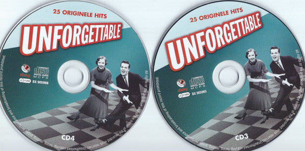 Various : Unforgettable: Het Levensverhaal Van 40 Topartiesten (4xCD, Comp, Boo)