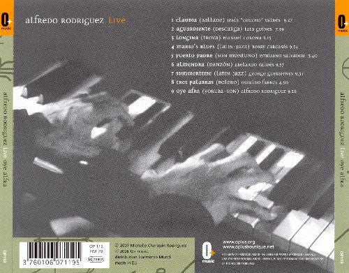 Alfredo Rodriguez : Oye Afra - Live (CD, Album)