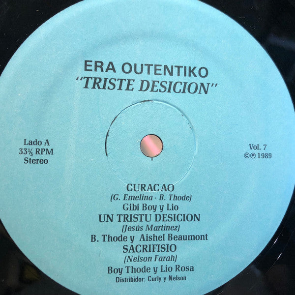 Grupo Era : Triste Desicion (LP, Album)
