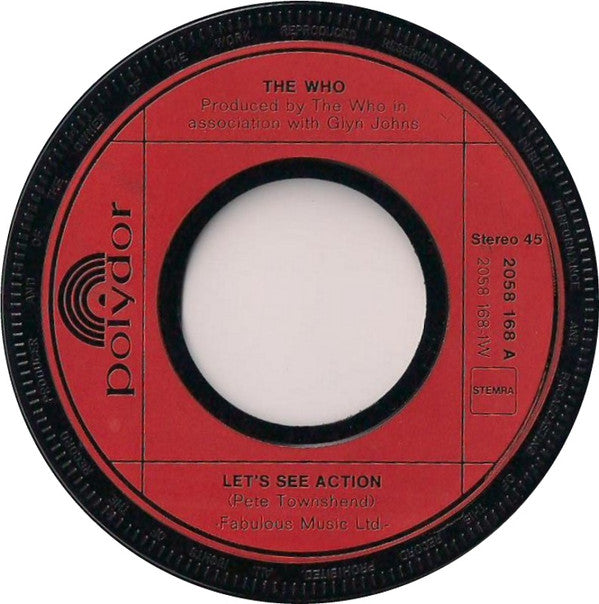 The Who : Let's See Action (7", Single)