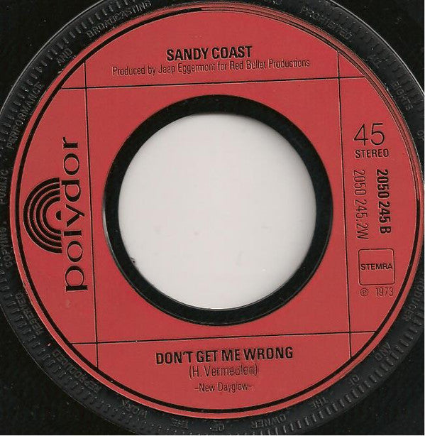 Sandy Coast : Blackboard Jungle Lady / Don't Get Me Wrong (7", Single)