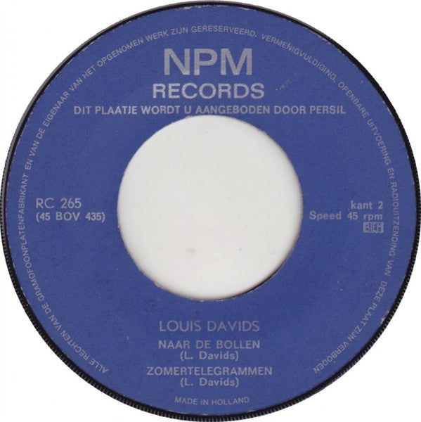 Louis Davids : Wat Een Meisje Weten Moet... (7", EP, Mono, Big)