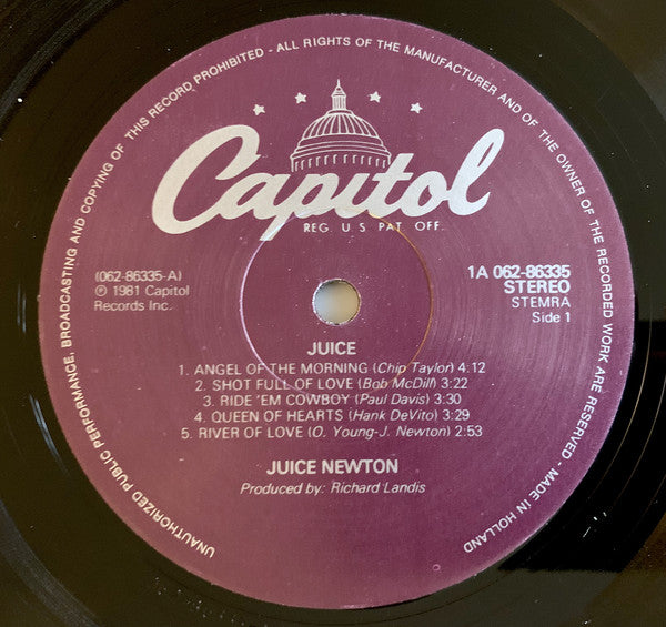 Juice Newton : Juice (LP, Album)