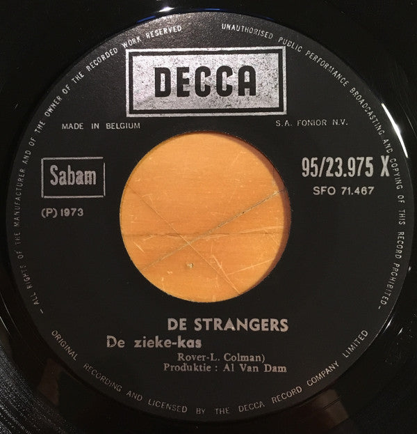 De Strangers : De Wârrekvraa / De Zieke-Kas (7", Single, Bla)