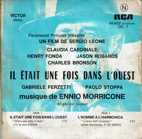 Ennio Morricone : Il Était Une Fois Dans L'Ouest (7", Single, Mono)