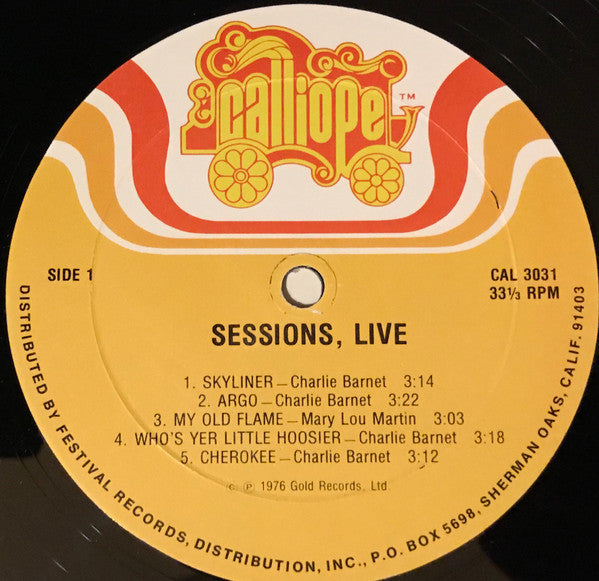 Charlie Barnet / Les Brown : Sessions, Live (LP)