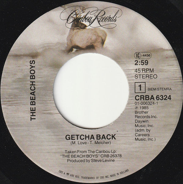 The Beach Boys : Getcha Back (7", Single)