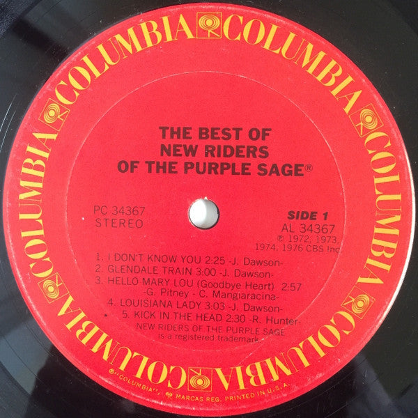 New Riders Of The Purple Sage : The Best Of New Riders Of The Purple Sage (LP, Comp, Ter)