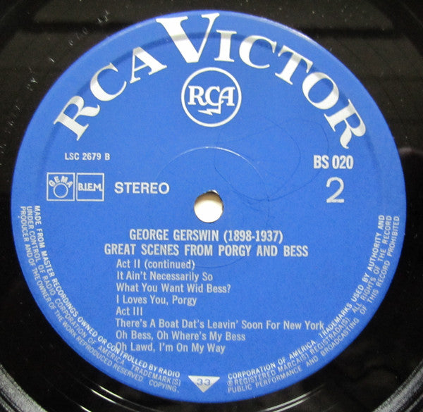 George Gershwin, Leontyne Price / William Warfield : Hoogtepunten Uit Gershwins Porgy And Bess (LP, Album)