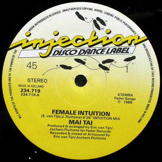 Mai Tai : Female Intuition (12", Maxi)