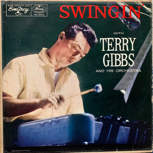 Terry Gibbs And His Orchestra : Swingin' With Terry Gibbs And His Orchestra (LP, Album, Mono, Ind)