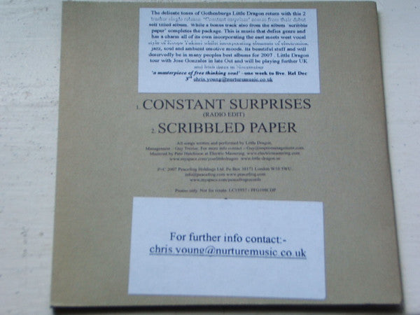 Little Dragon : Constant Surprises (CD, Single, Promo)