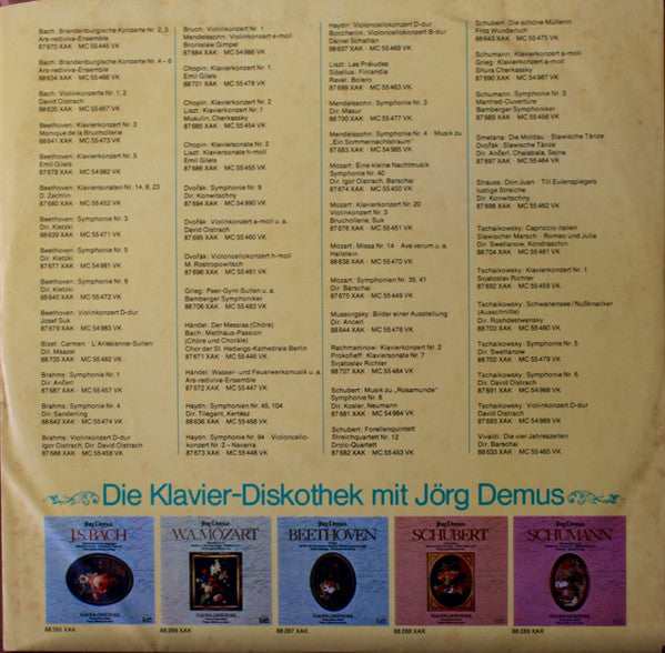 Jörg Demus, Franz Schubert : Famous PIano Works (LP)