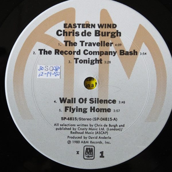 Chris de Burgh : Eastern Wind (LP, Album, X)