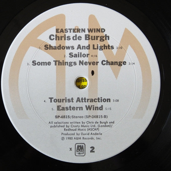 Chris de Burgh : Eastern Wind (LP, Album, X)