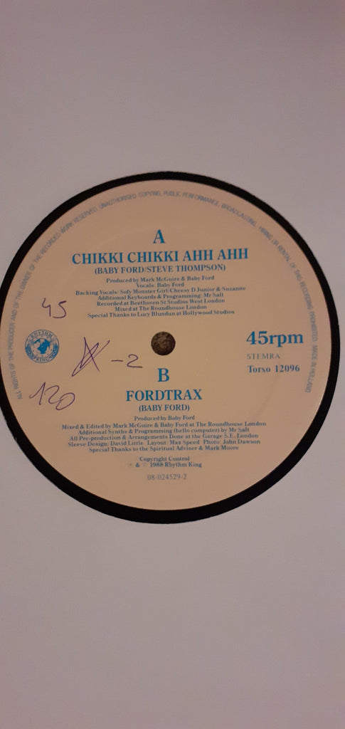 Baby Ford : Chikki Chikki Ahh Ahh (12")