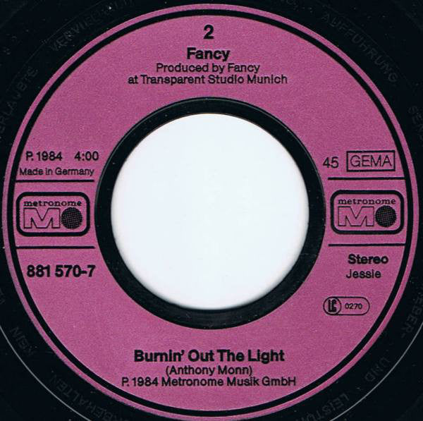 Fancy : Get Lost Tonight (7", Single)