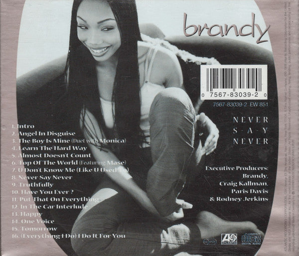 Brandy (2) : Never Say Never (CD, Album, RP)