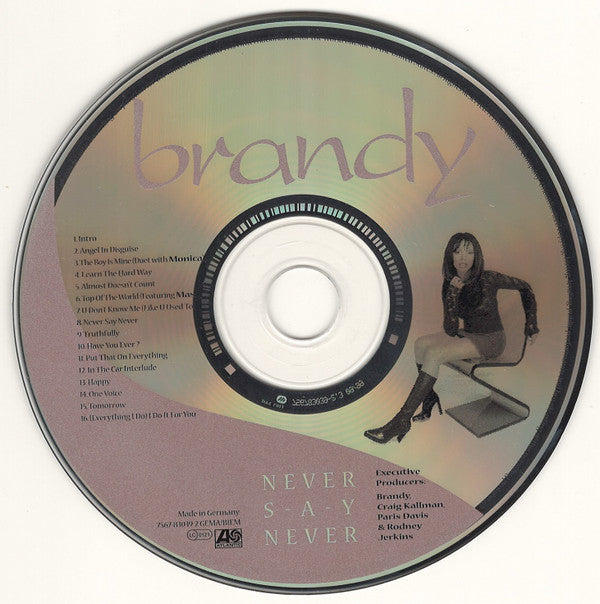 Brandy (2) : Never Say Never (CD, Album, RP)