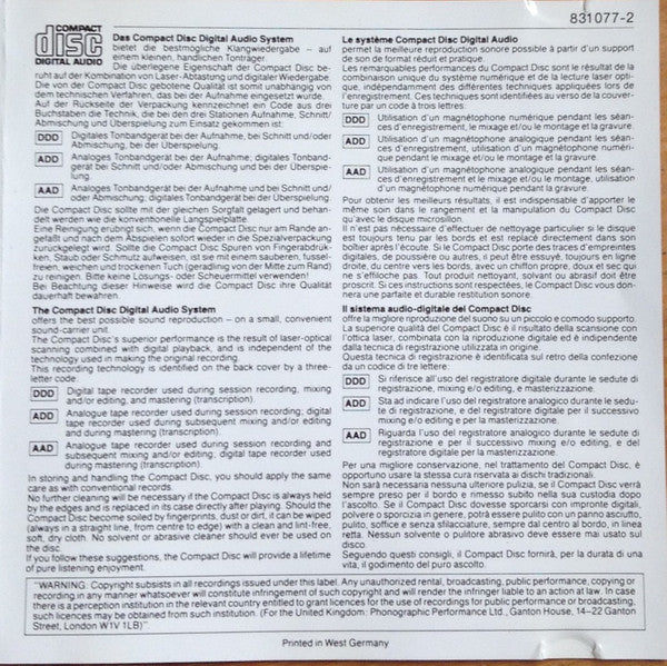 Accept : Hungry Years (CD, Comp, RP)